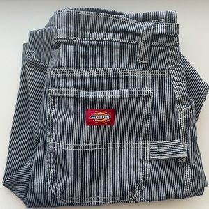 dickie’s girl pinstripe cargo pants (w24)
